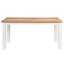 Accra Solid Mango Wood Dining Table In Oak