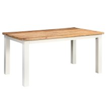 Accra Solid Mango Wood Dining Table In Oak