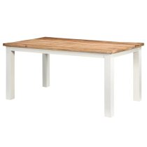 Accra Solid Mango Wood Dining Table In Oak