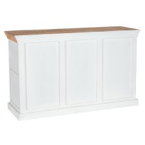 Accra Solid Mango Wood Sideboard With 3 Doors 3 Drawers In Oak