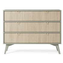 Fargo Wooden Chest Of 3 Drawers In Green