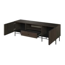 Prato Wooden TV Stand With 2 Doors 1 Drawer In Portland Ash