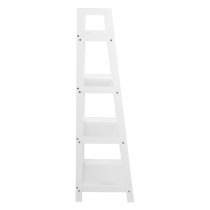 Winooski Wooden Bookcase With 4 Shelves In White