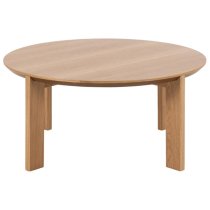 Maxims Wooden Coffee Table Round In Matt Oak