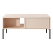 Davis Wooden Coffee Table With 2 Drawers In Beige