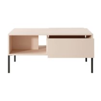 Davis Wooden Coffee Table With 2 Drawers In Beige