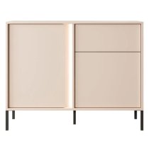 Davis Wooden Sideboard 2 Doors 1 Drawer In Beige With LED