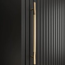 Adel Wooden Wardrobe With 2 Sliding Doors 200cm In Black