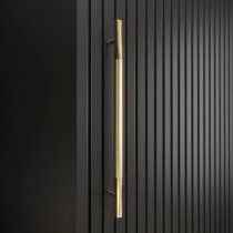 Adel II Mirrored Wardrobe With 2 Sliding Doors 100cm In Black