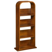 Curve Shelving Unit In Walnut Veneer