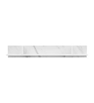 Venice Wooden Wall Shelf In White Marble Effect