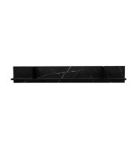 Venice Wooden Wall Shelf In Black Marble Effect