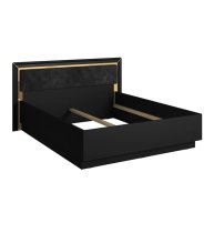 Allen Wooden King Size Bed In Black