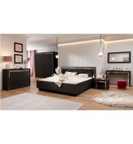 Allen Wooden King Size Bed In Black