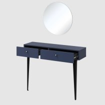 Merill Wooden Dressing Table With 2 Drawers In Navy