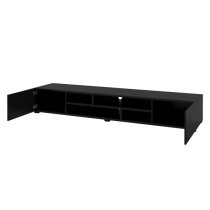 Citrus Wooden TV Stand With 2 Doors In Black