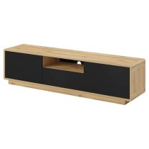 Altea Wooden TV Stand 2 Doors 1 Drawer In Torus Oak With LED