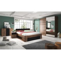 Biloxi Wooden Divan King Size Bed In Monastery Oak