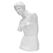 Visalia Ceramic Venus De Milo Sculpture In White