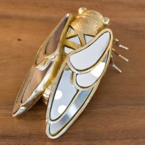 Destin Cicada Bug Ornament In Gold