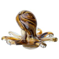 Bogota Glass Octopus Ornament In Brown