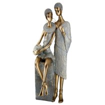 Ocala Polyresin Jamila And Jamal Sculpture In Gold