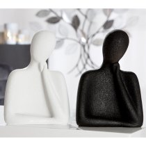 Terrell Polyresin Reflection Sculpture In White