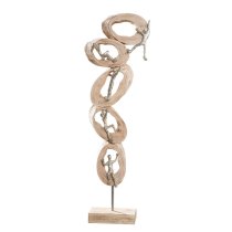 Norman Wood Climb Sculpture In Oak And Silver