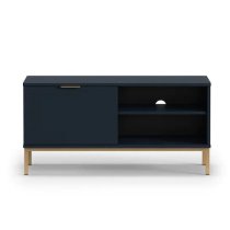 Pavia Wooden TV Stand With 1 Door In Navy