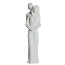 Moline Ceramics Couple Hold You Sculpture In White