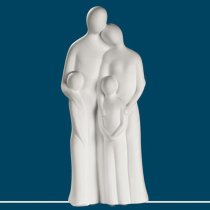 Moline Ceramics Family Harmony Sculpture In White