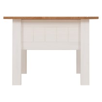 Pavia Coffee Table With 1 Drawer In White And Natural Wax