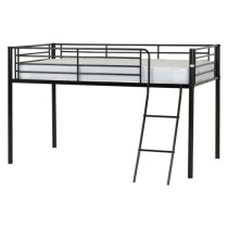 Kyoto Metal Mid Sleeper Bunk Bed In Black