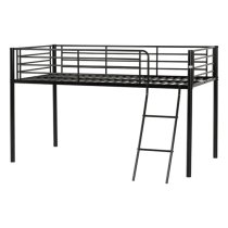 Kyoto Metal Mid Sleeper Bunk Bed In Black