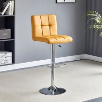 Havana White Gloss Bar Table With 2 Coco Curry Stools