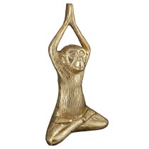 Scranton Aluminium Monkey Sculpture In Gold