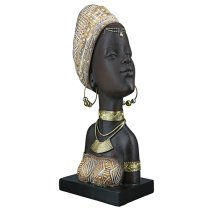 Ocala Polyresin Zola With Headscarf Sculpture In Multicolour