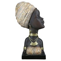 Ocala Polyresin Zola With Headscarf Sculpture In Multicolour