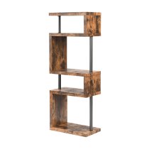 Miami Wooden Shelving Unit In Rustic Oak