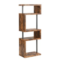 Miami Wooden Shelving Unit In Rustic Oak