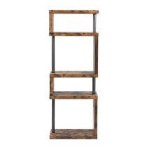 Miami Wooden Shelving Unit In Rustic Oak