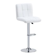 Topaz Magnesia Effect High Gloss Bar Table 2 Coco White Stools