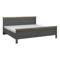 Eilat Wooden King Size Bed In Green