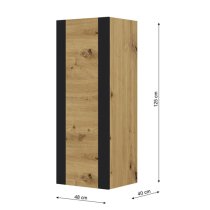 Macon Wooden Storage Cabinet Wall 1 Door In Artisan Oak