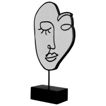 Ocala Polyresin Vision Sculpture In White And Black