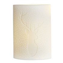 Deer Porcelain Table Lamp Large In White