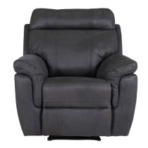 Colyton Fabric Recliner 1 Seater Sofa In Azul