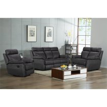 Colyton Fabric Recliner 1 Seater Sofa In Azul