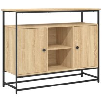 Lecco Wooden Sideboard Large With 2 Doors In Sonoma Oak