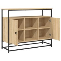 Lecco Wooden Sideboard Large With 2 Doors In Sonoma Oak